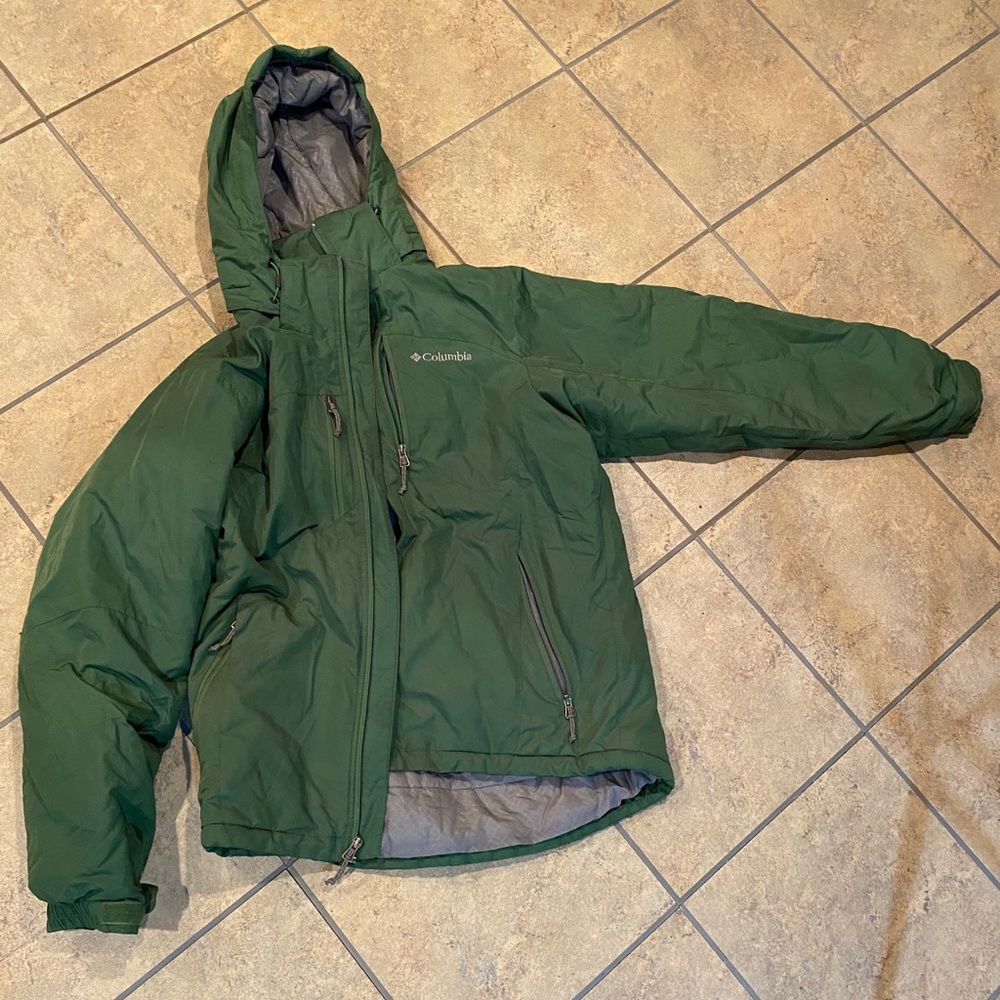 Green Columbia winter jacket